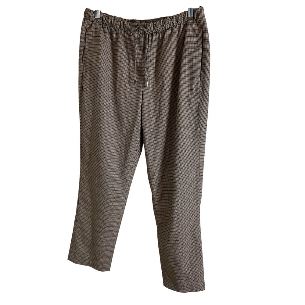 Nicole Miller Women's Brown Plaid Ankle Pants - Size 8 (NWOT) - Picture 2 of 10